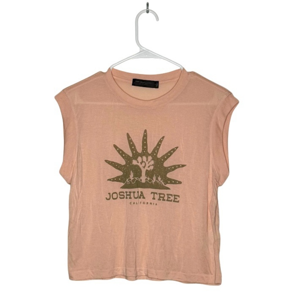 Junk Food Clothing Joshua Tree Logo Sleeveless Tee in Spanish Villa Sz S - Picture 4 of 10